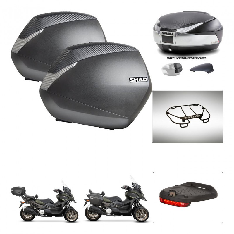 SHAD Trunk SH48 backrest cover + mounting bracket SH36 suitcases accessories KIT-475586