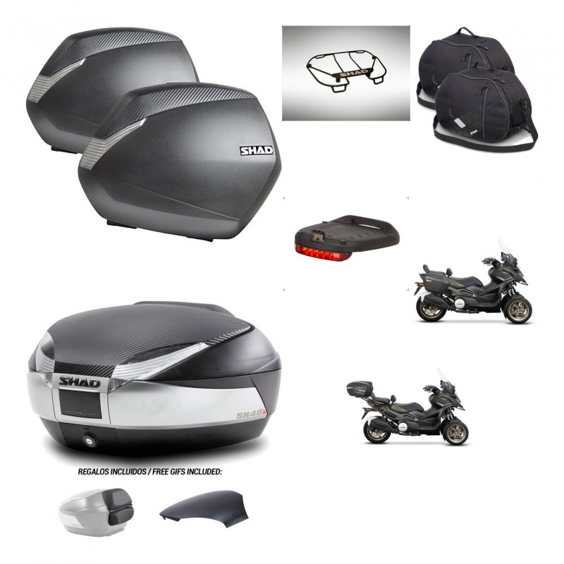 SHAD Trunk SH48 backrest cover + mounting bracket SH36 suitcases accessories KIT-475587