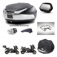 SHAD SH35 PREMIUM suitcases + mounting bracket SH48 trunk backrest cover accessories KIT-475595