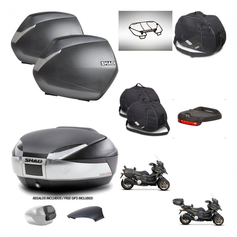 SHAD Trunk SH48 backrest cover + mounting bracket SH36 suitcases accessories KIT-475599