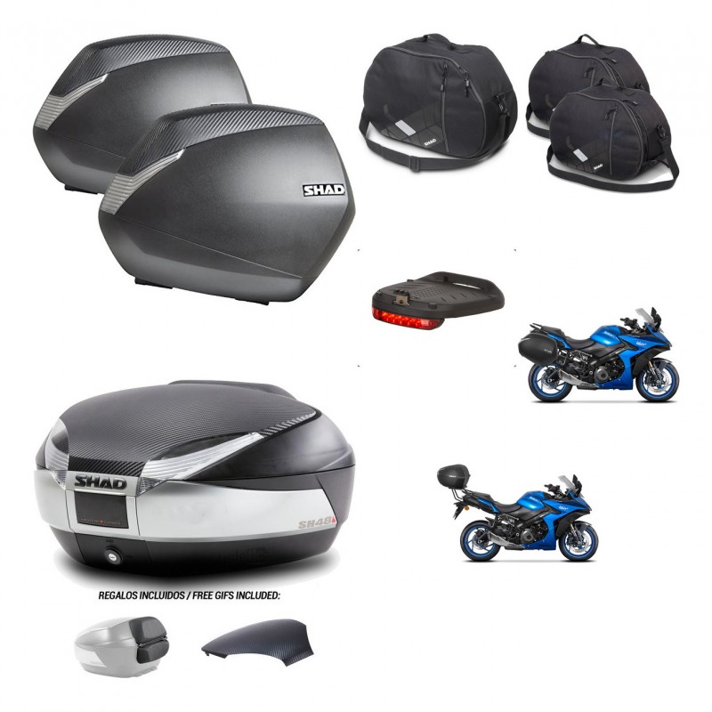 SHAD Baul SH48 tapa respaldo + soporte montaje maletas SH36 accesorios KIT-475623