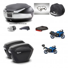 SHAD Suitcases sh23 + mounting bracket trunk SH48 backrest cover accessories KIT-475648