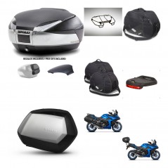 SHAD Maletas SH35 PREMIUM + soporte montaje baul SH48 tapa respaldo accesorios KIT-475650