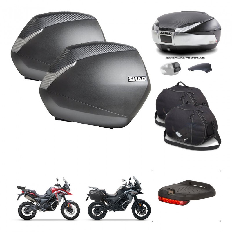 SHAD Baul SH48 tapa respaldo + soporte montaje maletas SH36 accesorios KIT-475659