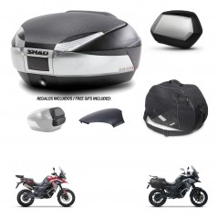 SHAD SH35 PREMIUM suitcases + mounting bracket SH48 trunk backrest cover accessories KIT-475667