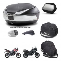 SHAD SH35 PREMIUM suitcases + mounting bracket SH48 trunk backrest cover accessories KIT-475668