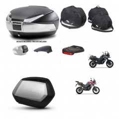 SHAD Maletas SH35 PREMIUM + soporte montaje baul SH48 tapa respaldo accesorios KIT-475674