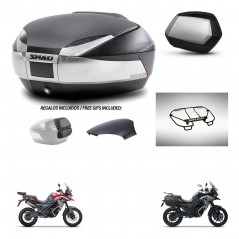 SHAD SH35 PREMIUM suitcases + mounting bracket SH48 trunk backrest cover accessories KIT-475679