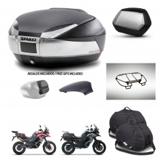 SHAD SH35 PREMIUM suitcases + mounting bracket SH48 trunk backrest cover accessories KIT-475680
