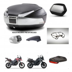 SHAD SH35 PREMIUM suitcases + mounting bracket SH48 trunk backrest cover accessories KIT-475685