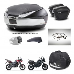 SHAD Maletas sh23 + soporte montaje baul SH48 tapa respaldo accesorios KIT-475690