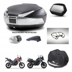 SHAD SH35 PREMIUM suitcases + mounting bracket SH48 trunk backrest cover accessories KIT-475691