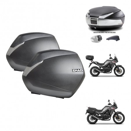 SHAD Baul SH48 tapa respaldo + soporte montaje maletas SH36 KIT-475700