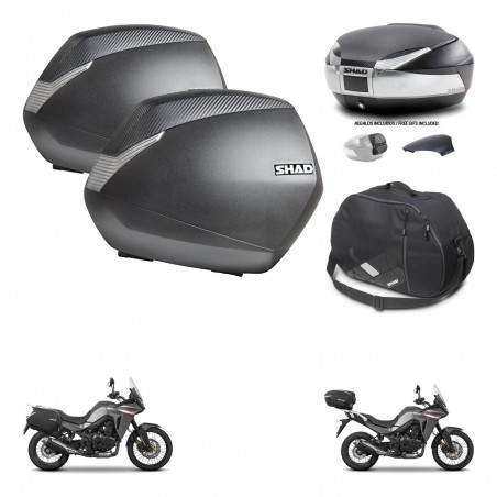 SHAD Baul SH48 tapa respaldo + soporte montaje maletas SH36 accesorios KIT-475712