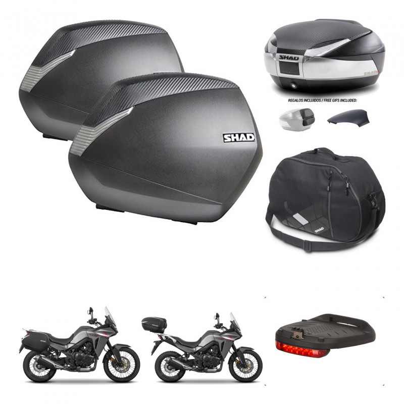 SHAD Baul SH48 tapa respaldo + soporte montaje maletas SH36 accesorios KIT-475718