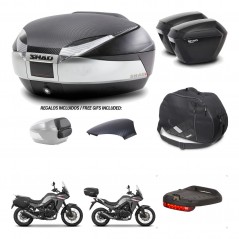SHAD Suitcases sh23 + mounting bracket trunk SH48 backrest cover accessories KIT-475720