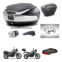 SHAD Maletas sh23 alu + soporte montaje baul SH48 tapa respaldo accesorios KIT-475735