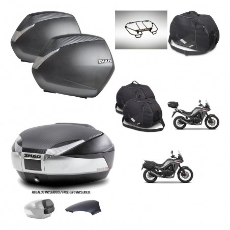 SHAD Baul SH48 tapa respaldo + soporte montaje maletas SH36 accesorios KIT-475737
