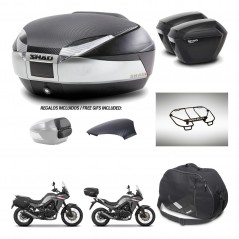 SHAD Maletas sh23 + soporte montaje baul SH48 tapa respaldo accesorios KIT-475738