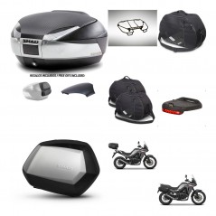 SHAD Maletas SH35 PREMIUM + soporte montaje baul SH48 tapa respaldo accesorios KIT-475746