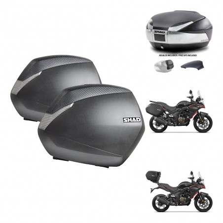 SHAD Baul SH48 tapa respaldo + soporte montaje maletas SH36 KIT-475748