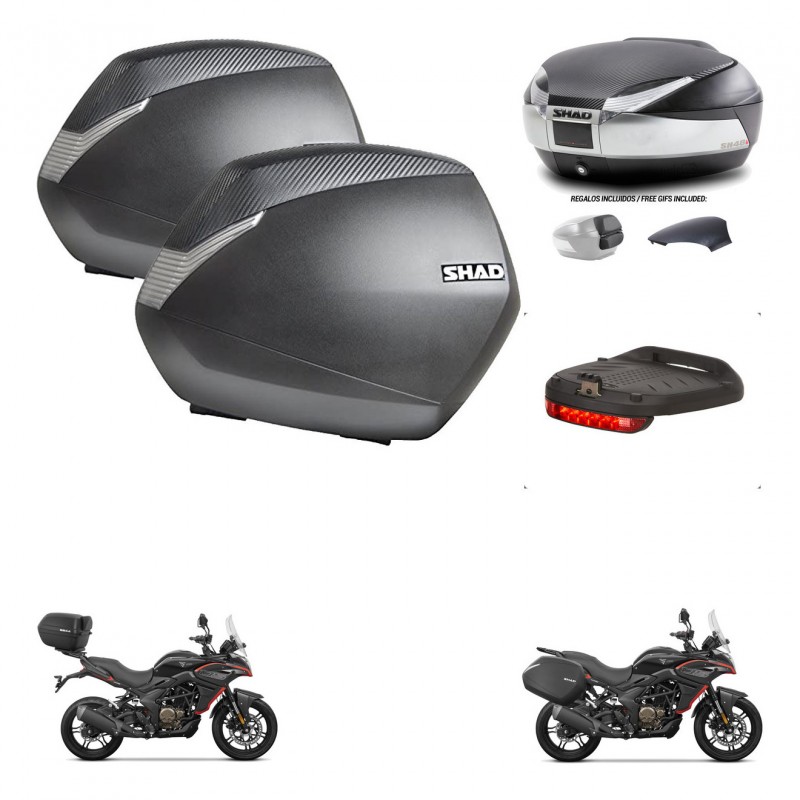 SHAD Baul SH48 tapa respaldo + soporte montaje maletas SH36 accesorios KIT-475754