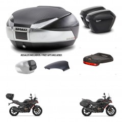 SHAD Maletas sh23 + soporte montaje baul SH48 tapa respaldo accesorios KIT-475756