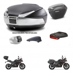 SHAD Maletas sh23 alu + soporte montaje baul SH48 tapa respaldo accesorios KIT-475759