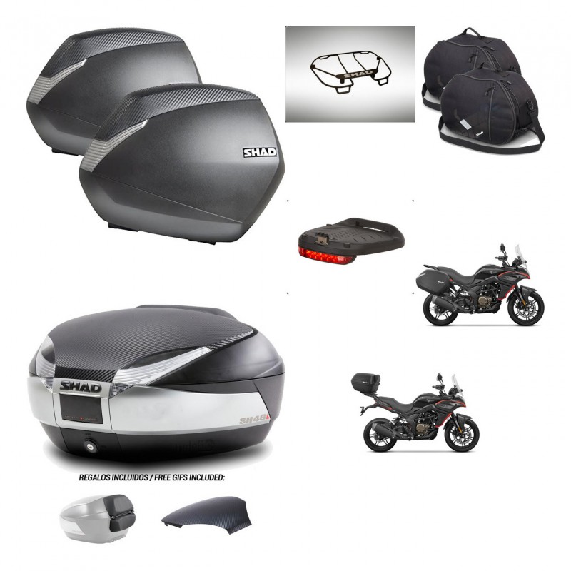 SHAD Baul SH48 tapa respaldo + soporte montaje maletas SH36 accesorios KIT-475779