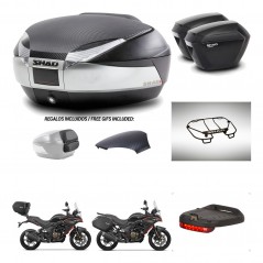 SHAD Maletas sh23 + soporte montaje baul SH48 tapa respaldo accesorios KIT-475780