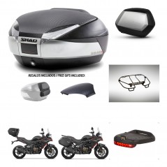 SHAD SH35 PREMIUM suitcases + mounting bracket SH48 trunk backrest cover accessories KIT-475781