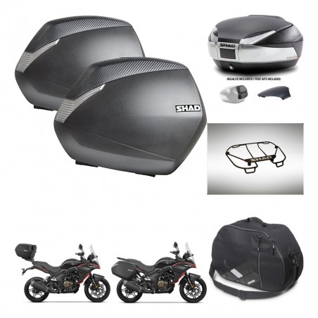 SHAD Baul SH48 tapa respaldo + soporte montaje maletas SH36 accesorios KIT-475784