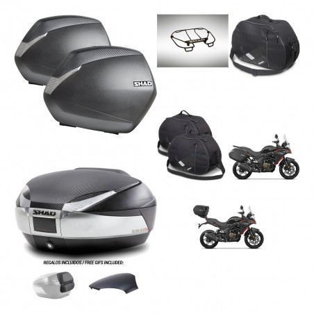 SHAD Baul SH48 tapa respaldo + soporte montaje maletas SH36 accesorios KIT-475785