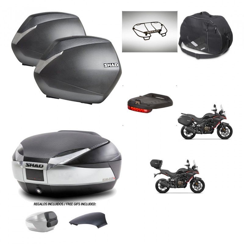 SHAD Trunk SH48 backrest cover + mounting bracket SH36 suitcases accessories KIT-475790