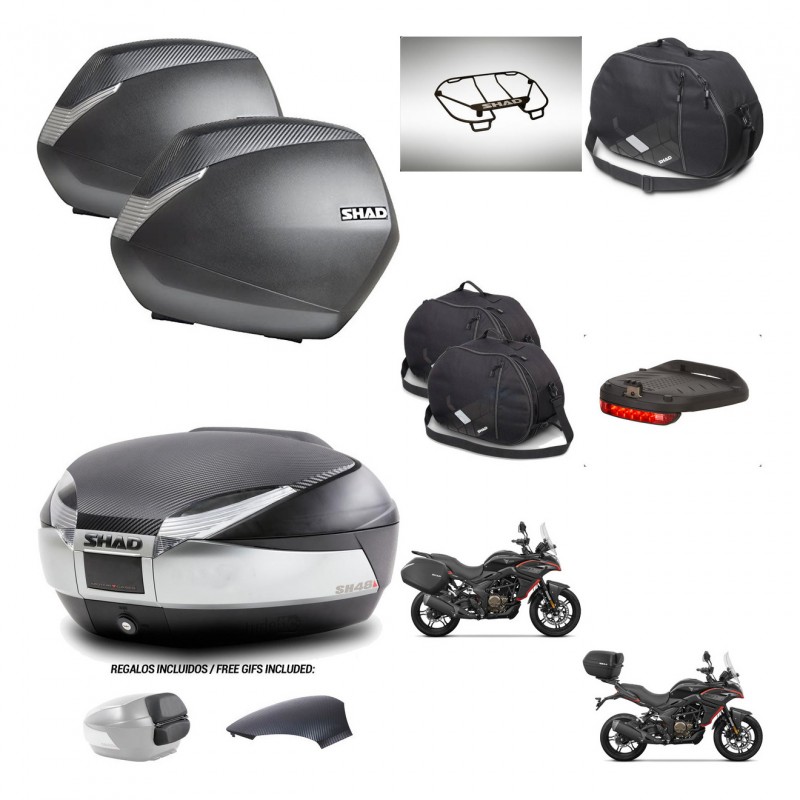 SHAD Trunk SH48 backrest cover + mounting bracket SH36 suitcases accessories KIT-475791