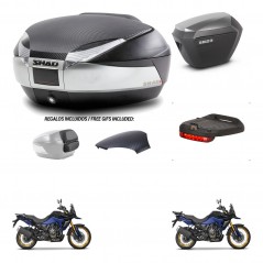 SHAD Maletas sh23 alu + soporte montaje baul SH48 tapa respaldo accesorios KIT-475807
