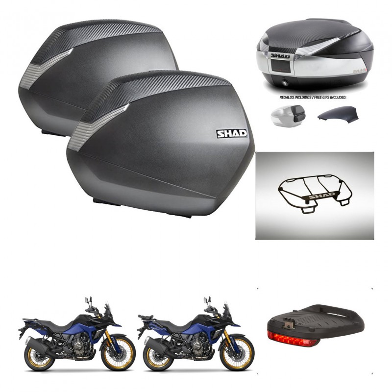 SHAD Baul SH48 tapa respaldo + soporte montaje maletas SH36 accesorios KIT-475826