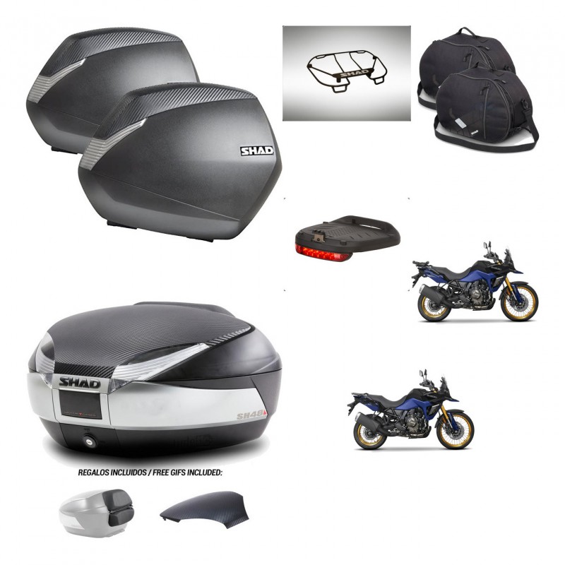 SHAD Baul SH48 tapa respaldo + soporte montaje maletas SH36 accesorios KIT-475827