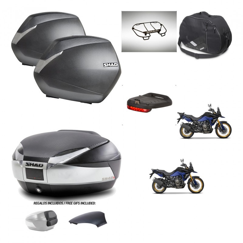 SHAD Baul SH48 tapa respaldo + soporte montaje maletas SH36 accesorios KIT-475838