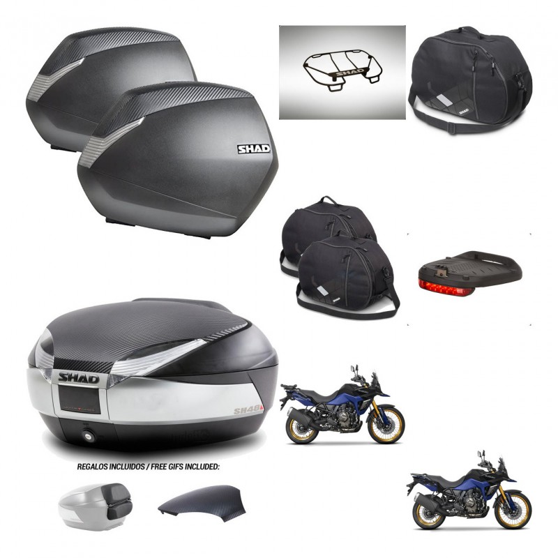 SHAD Baul SH48 tapa respaldo + soporte montaje maletas SH36 accesorios KIT-475839