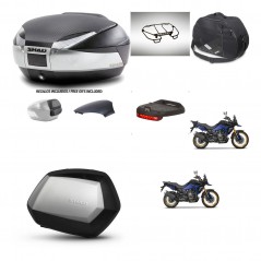 SHAD Maletas SH35 PREMIUM + soporte montaje baul SH48 tapa respaldo accesorios KIT-475841