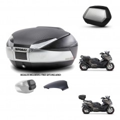 SHAD SH35 PREMIUM suitcases + mounting bracket SH48 trunk backrest cover KIT-475895