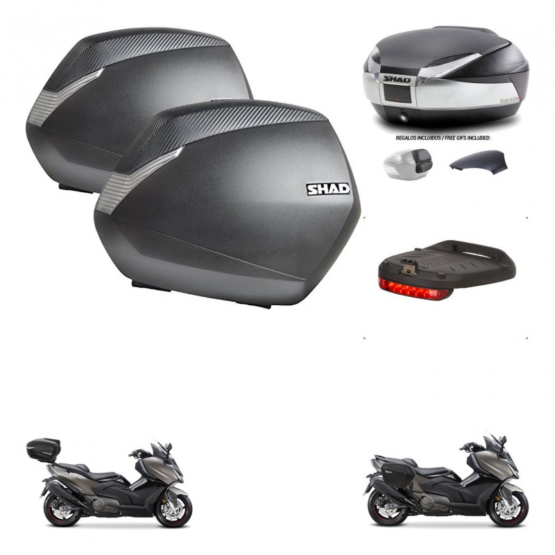 SHAD Baul SH48 tapa respaldo + soporte montaje maletas SH36 accesorios KIT-475898