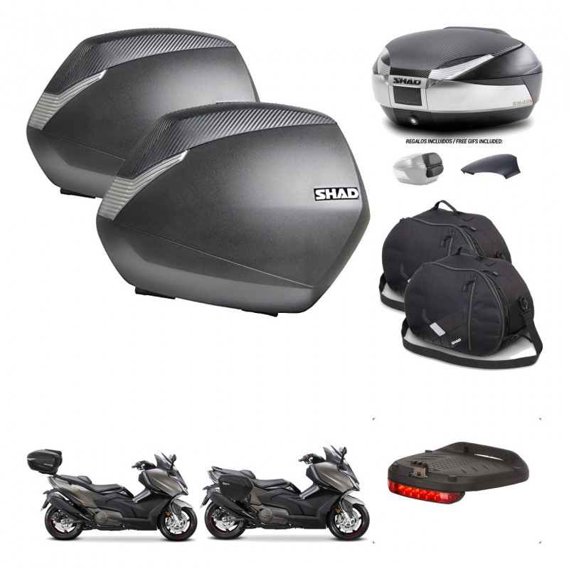 SHAD Baul SH48 tapa respaldo + soporte montaje maletas SH36 accesorios KIT-475899