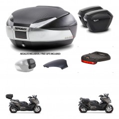 SHAD Maletas sh23 + soporte montaje baul SH48 tapa respaldo accesorios KIT-475900
