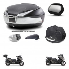 SHAD SH35 PREMIUM suitcases + mounting bracket SH48 trunk backrest cover accessories KIT-475907