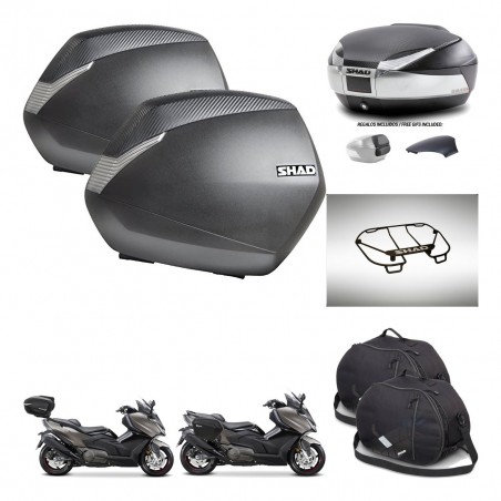 SHAD Baul SH48 tapa respaldo + soporte montaje maletas SH36 accesorios KIT-475917