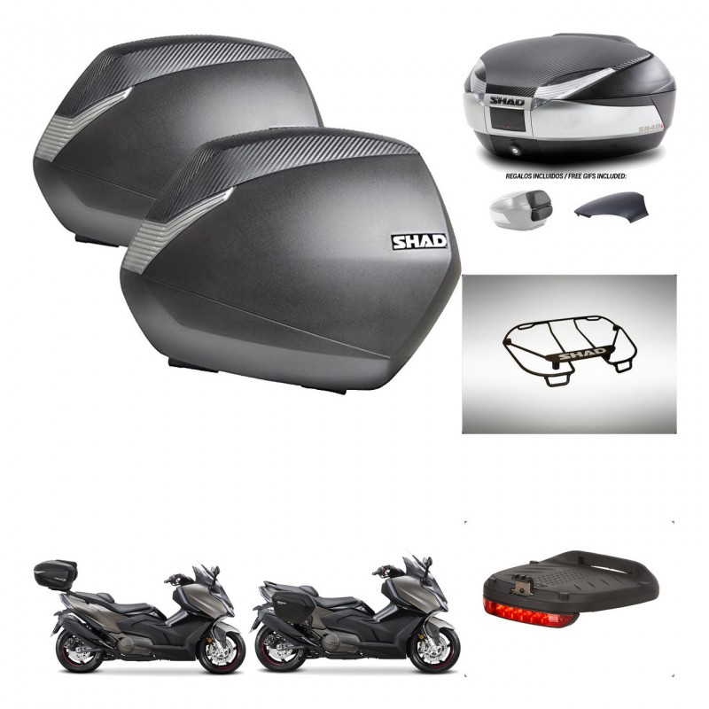 SHAD Baul SH48 tapa respaldo + soporte montaje maletas SH36 accesorios KIT-475922