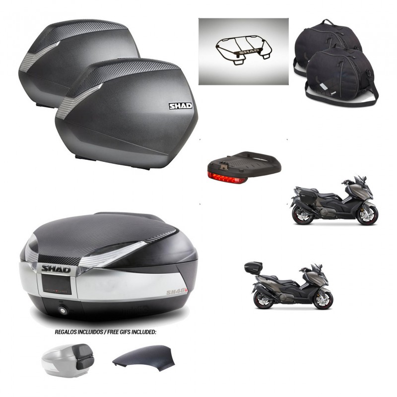 SHAD Baul SH48 tapa respaldo + soporte montaje maletas SH36 accesorios KIT-475923