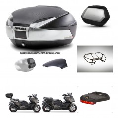 SHAD SH35 PREMIUM suitcases + mounting bracket SH48 trunk backrest cover accessories KIT-475925